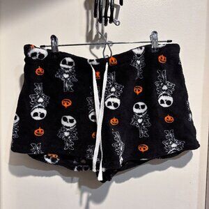 Cozy, Cute, Fuzzy PJ Shorts Jack Skellington Nightmare Before Christmas
